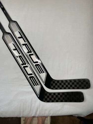 NEW True HZRDUS 7X4 Goalie Sticks, 24”, Black/Gray, Regular Hand - 2 Pack