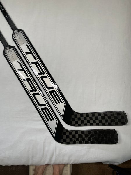 NEW True HZRDUS 7X4 Goalie Sticks, 24”, Black/Gray, Regular Hand - 2 Pack