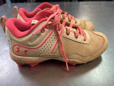 Used Under Armour CLEAT BB/SB Cleats Pink Junior 03.5 11868-S000064347