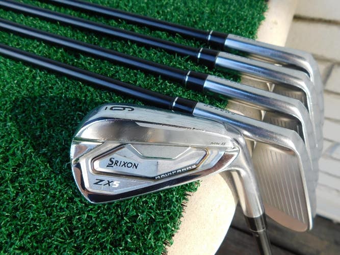 SRIXON MKII ZX5 FORGED (6i-PW) Iron Set w/ KBS MAX 75g Stiff Flex Shafts