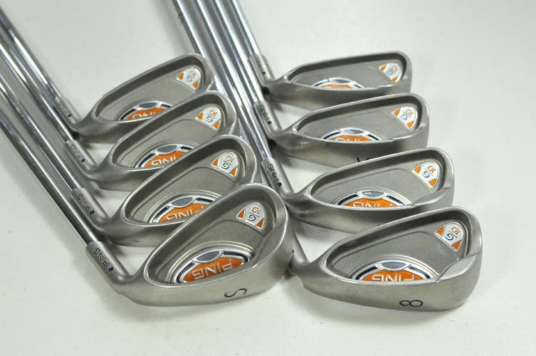 Ping G10 5-W,UW,SW Iron Set Regular Flex Black Dot Right AWT Steel # 198520