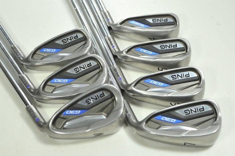 Ping G30 4-W Iron Set Regular Flex Purple Dot Right CFS Distance Steel # 199100