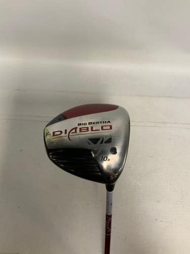 Used Callaway BIG BERTHA DIABLO DRAW Mens Driver RH 10.0 Degree 11823-S000033107