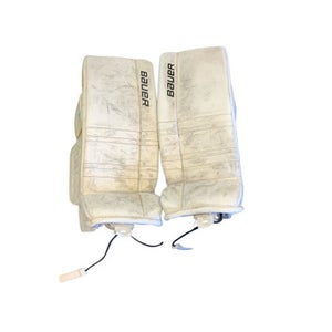 Used Bauer GSX 26+1 JR SM Goalie Leg Pads Junior White 26" 11823-S000033098