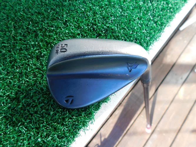 TaylorMade Milled Grind Black MG3 50.09SB* Gap Wedge w/ KBS MAX 85g Stiff Flex