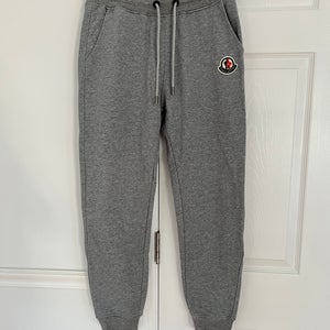 Men's Grey drawstrings Joggers sweatpants size M waist 29"-34" Red blue details