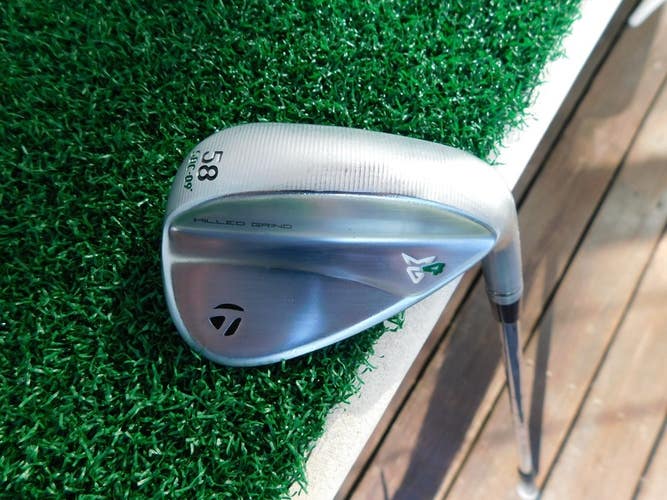 TaylorMade Milled Grind MG4 58.09SBC* Lob Wedge w/ True Temper 115g Wedge Flex