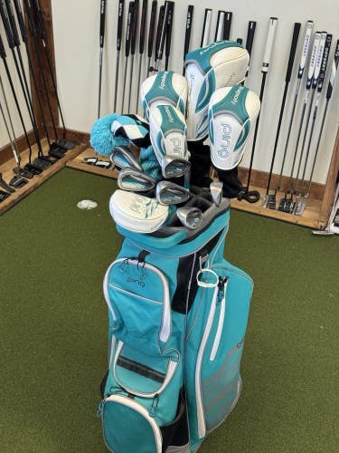 PING Rhapsody Set Ladies - Driver, Woods, Hybrids, 6-SW, Putter ULT Lite 220