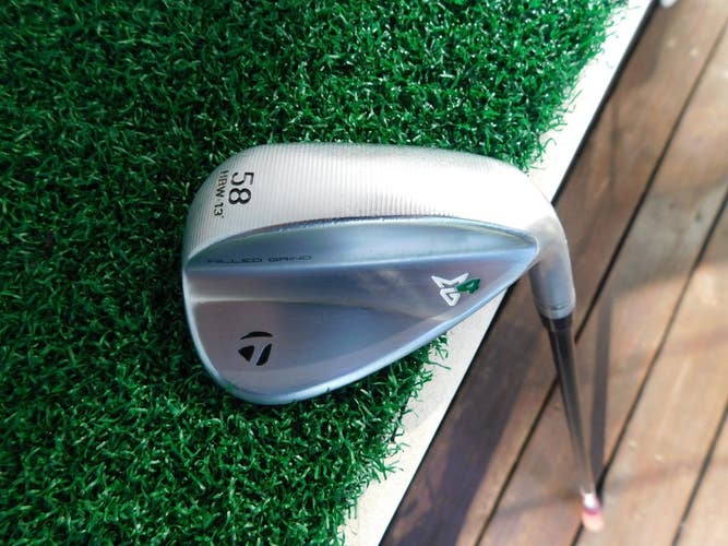 TaylorMade Milled Grind MG4 58.13HBW* Sand Wedge w/ KBS MAX 85g Stiff Flex