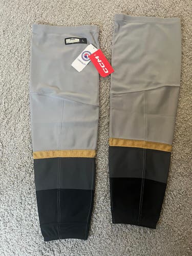 Gray Large Senior CCM Socks Pro Stock (New)