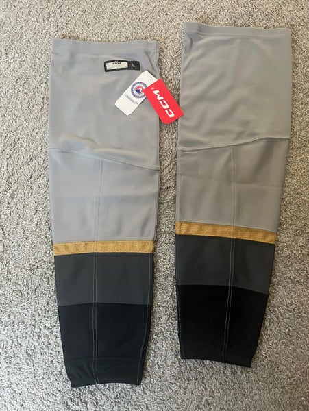 Gray Large Senior CCM Socks Pro Stock (New)