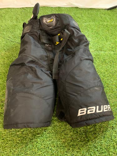 Blue Junior Medium Bauer Supreme Ultrasonic Hockey Pants (Used)