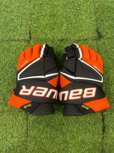 Orange Senior Bauer Vapor Hyperlite Gloves 14" (New)