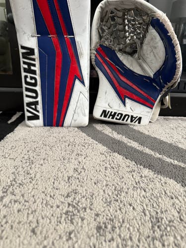 Used Vaughn Velocity V9 Glove & Blocker