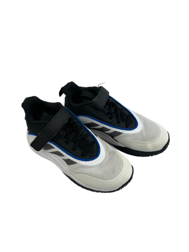 Used Adidas OWN THE GAME Basketball Shoes Y White And Black Junior 01.5 11692-S000139233