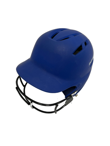 Used Demarini PARADOX Batting Helmet w/Mask Royal Blue One Size 11692-S000139242