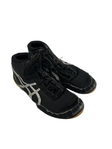Used Asics MATFLEX Wrestling Shoes Black Junior 04.5 11692-S000139244