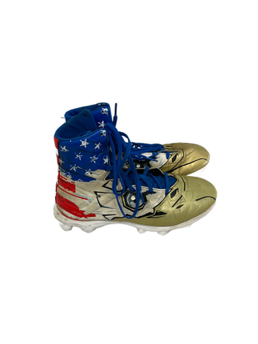 Used Under Armour HIGHLIGHT FRANCHISE Jr FB Cleats White/Royal/Red Junior 06 11692-S000139257