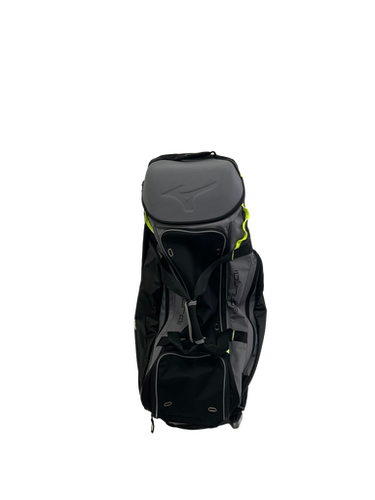 Used Mizuno SAMURAI BB/SB Team Wheeled Bag Black And Grey 11692-S000139285