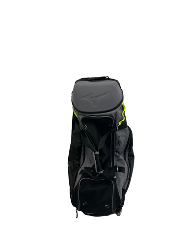Used Mizuno SAMURAI BB/SB Team Wheeled Bag Black And Grey 11692-S000139285