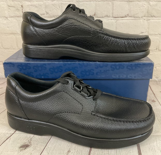 SAS 1520-013 Men's 'BOUT TIME Leather Lace-Up Loafer Black US 14.5 M