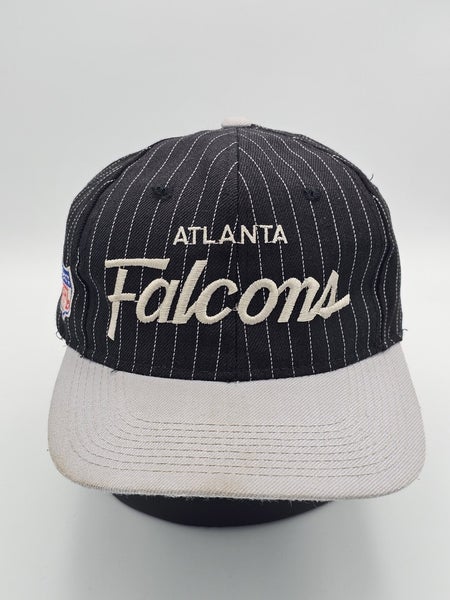 Vintage Atlanta Falcons Sports Specialties Pinstripe Script NFL Hat Vtg Snapback