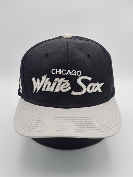 Chicago White Sox Sports Specialties Twill Script MLB Sports Hat Vtg Snapback
