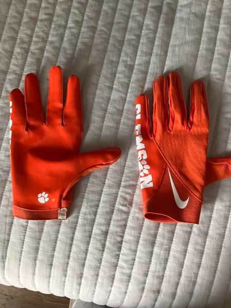 Orange Clemson Player exclusive XXL Nike Vapor Jet 7.0 Gloves (New)