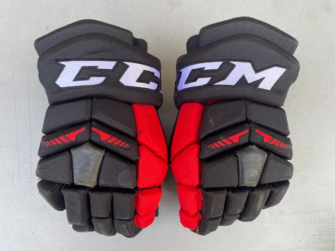 CCM HGTKPP Tacks Pro Stock 14" Hockey Gloves Blackhawks 53821