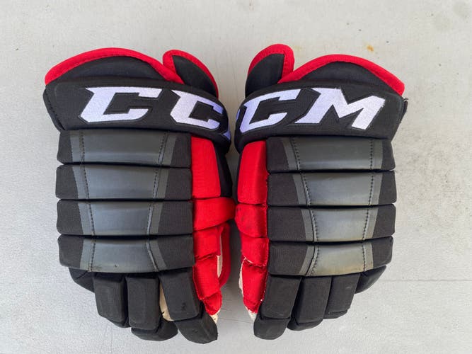 CCM HG97 Pro Stock 14" Hockey Gloves Blackhawks Black 56263