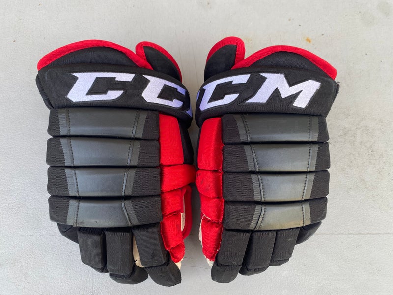 CCM HG97 Pro Stock 14" Hockey Gloves Blackhawks Black 56263