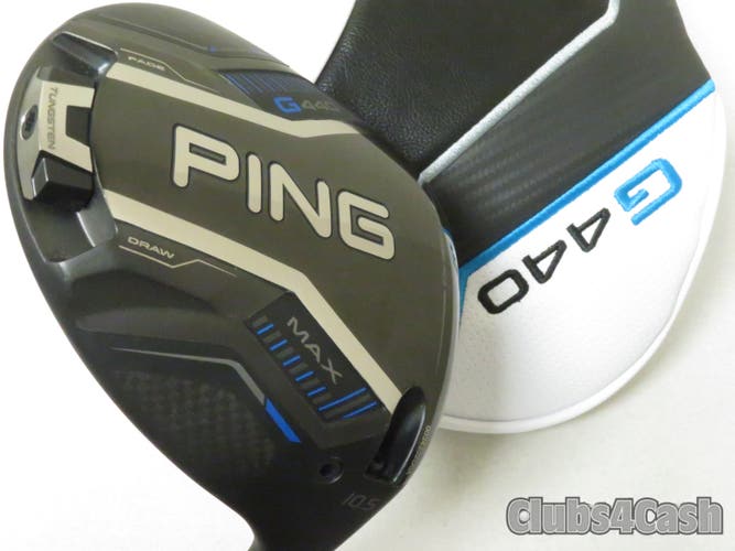 PING G440 MAX Driver 10.5 TOUR 2.0 Chrome 65 Regular Flex +Cover .. Shop Wear