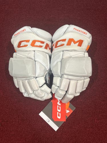 Lehigh Valley Phantoms CCM HGPJSPP 13" Pro Stock (New) Gloves Item#WCLHG
