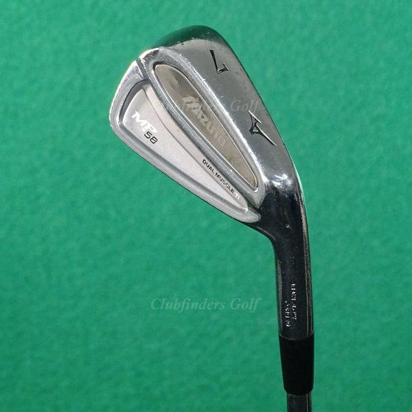 Mizuno MP-58 Dual Muscle Ti Forged Single 7 Iron Dynamic Gold S300 Steel Stiff