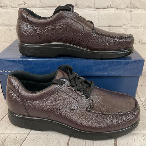 SAS 1520-035 Men's 'BOUT TIME Leather Lace Up Loafer Cordovan US 11 M