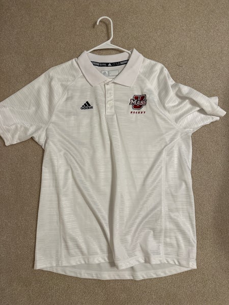 UMass Amherst Hockey Team Issued Adidas Polo