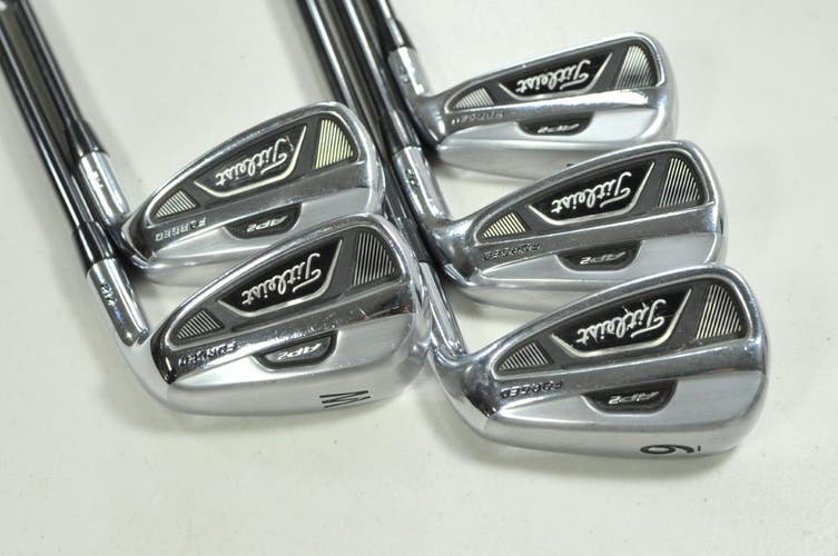 Titleist 712 AP2 7-PW,W Iron Set Regular Flex Right Tour AD 65g Graphite #200340