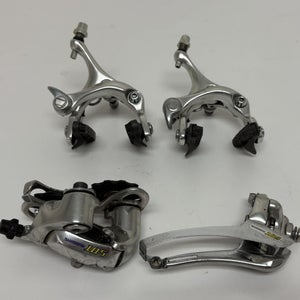 Shimano 105 5500 Silver Aluminum Caliper Brakes Front/Rear Derailleurs CLEAN