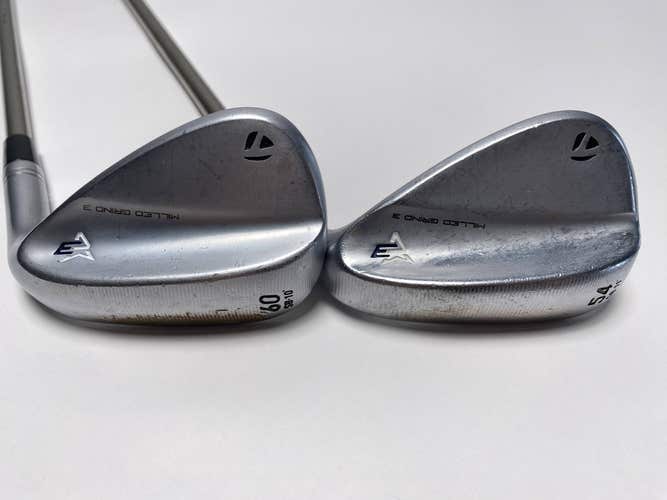 TaylorMade MG 3 Raw Chrome Wedge Set 54*11 60*10 Recoil ESX 460 F2 Senior RH
