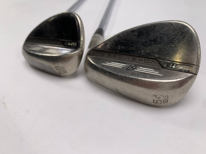 Titleist Vokey SM8 Brushed Steel Wedge Set 54* 10 | 58* 10 Wedge Steel Mens RH