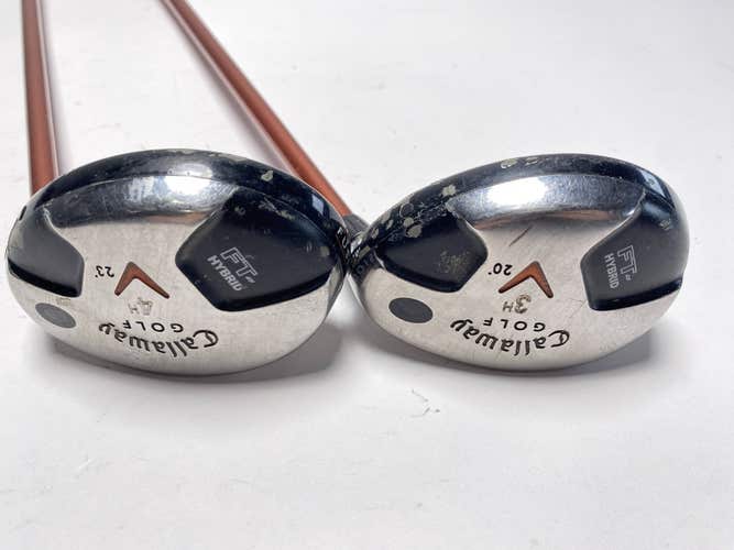 Callaway FT Hybrid 2008 3 & 4 Hybrid Set 20* 23* Aldila NVS Hybrid 85g Mens RH