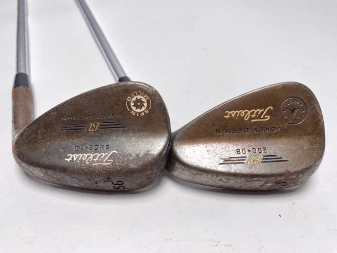 Titleist Vokey Oil Can Wedge Set 50* 8 56* 10 True Temper DG Wedge Steel Mens RH