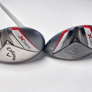 Callaway X Hot N14 3 & 5 Hybrid Set 19* 25* X Hot 60g Regular Graphite Mens RH