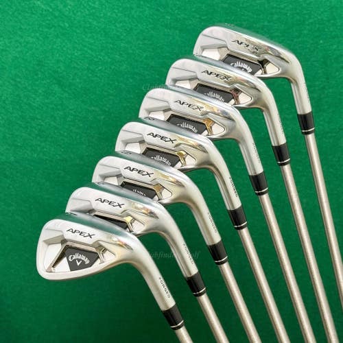 Callaway Apex 21 Forged 5-AW Iron Set AeroTech SteelFiber fc90 f3 Regular