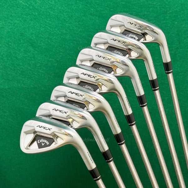 Callaway Apex 21 Forged 5-AW Iron Set AeroTech SteelFiber fc90 f3 Regular