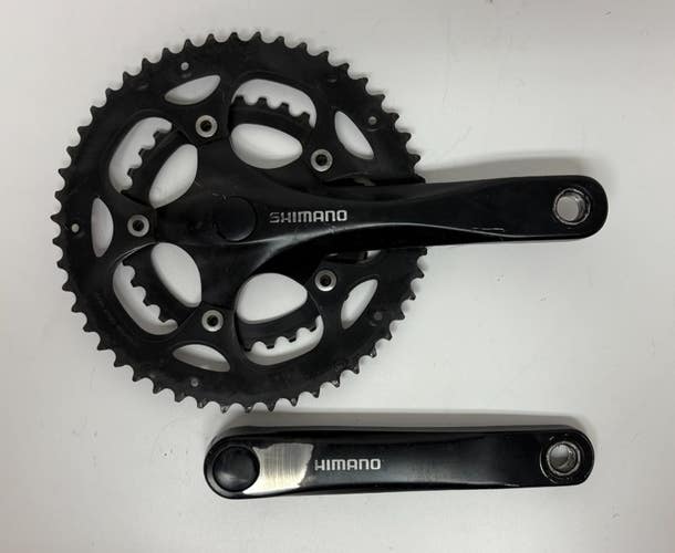 Shimano Claris FC-RS200 170mm 50/30 Black Aluminum Double Crankset Steel Rings