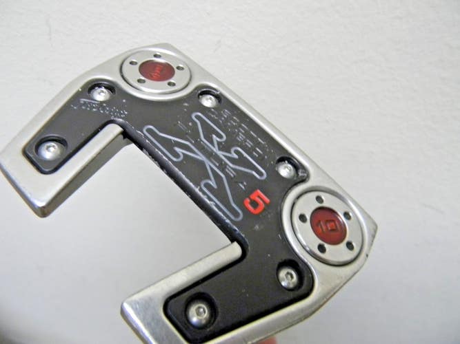 TITLEIST SCOTTY CAMERON FUTURA X 5  PUTTER 35" W HC MATADOR MID SIZE GRIP