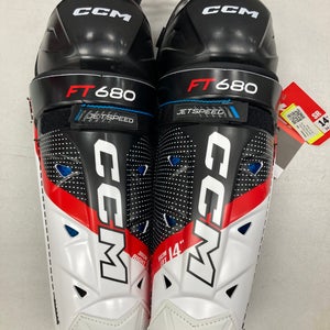 NEW Senior CCM Jetspeed FT680 Shin Pads 14"