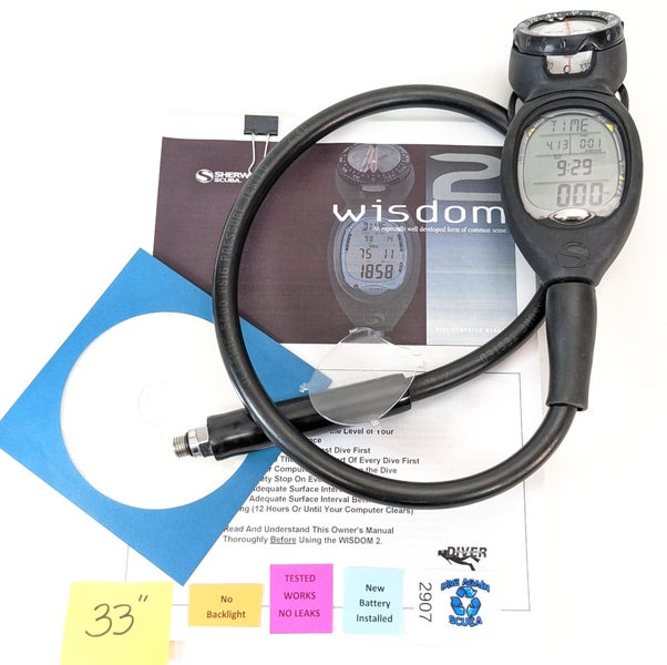 Sherwood WISDOM 2 Air Integrated Scuba Dive Air & Nitrox Computer + Compass