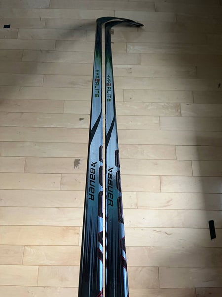 New 2 PACK Intermediate Bauer Hyperlite2 P92 55 Flex Left Handed Hockey Sticks